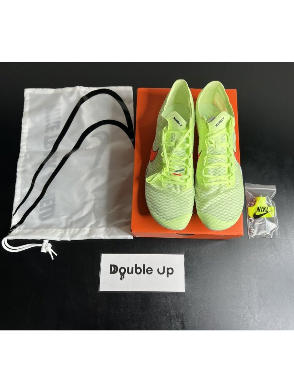 Nike Zoom Mamba V Barely Volt Orange AJ1697-700 Men Size 13 Track Cleats